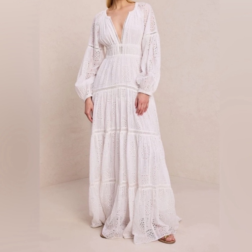 A.L.C Mackenna Cotton Lace Maxi Dress